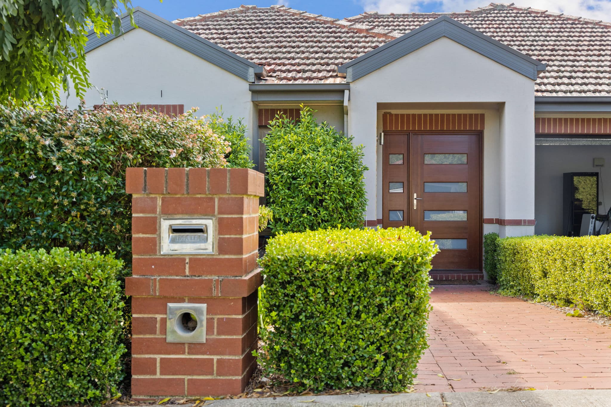 Custom new build home in the Canberra region with modern facade