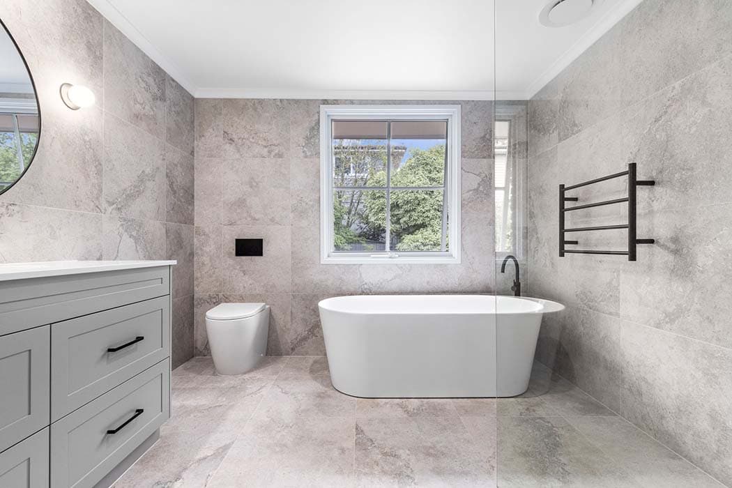 Detail of quality finishes and materials used in extensions