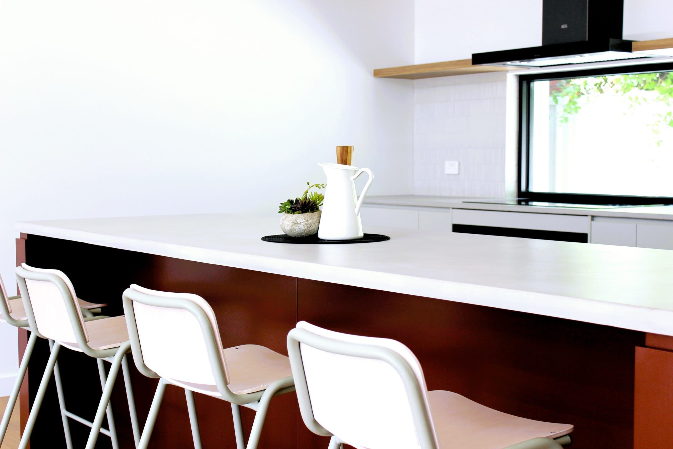 Modern kitchen renovation in Canberra, featuring a stylish island and contemporary finishes.